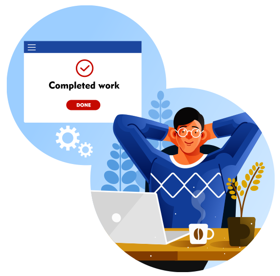 completed work man
